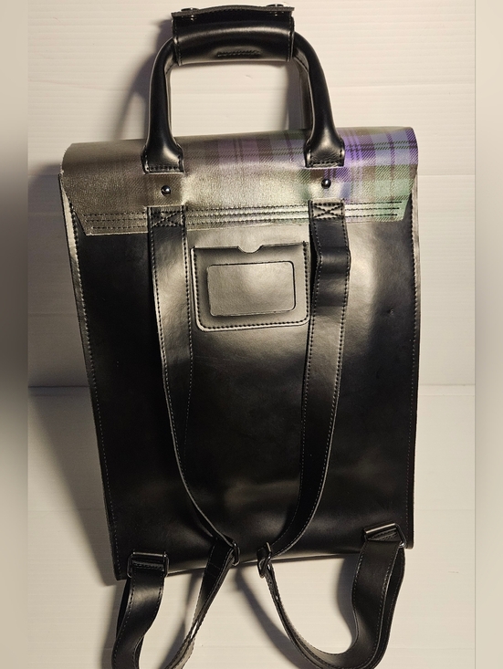 Dr. Martens Ombre Tartan Plaid Full Size Backpack – School Travel Bag Punk Style main image 13